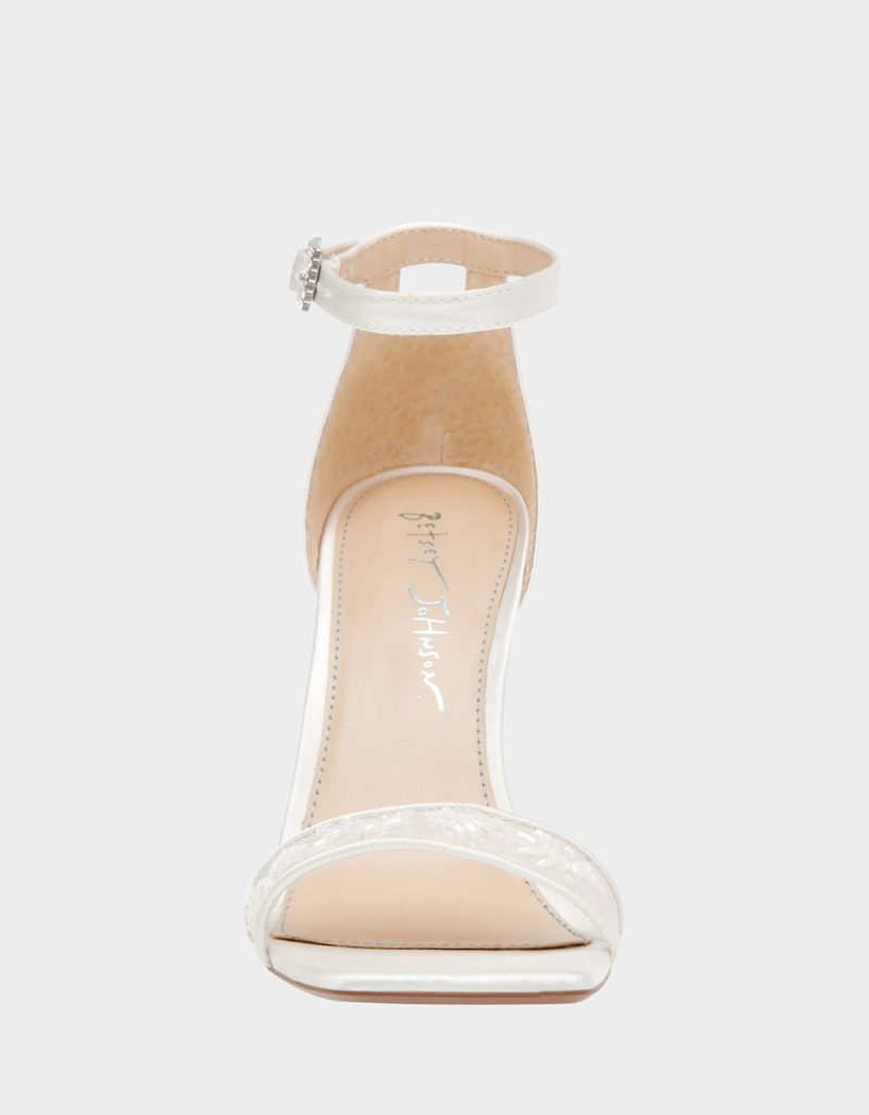 BETSEYJOHNSON SANDALS SB IVAN IVORY FRONT