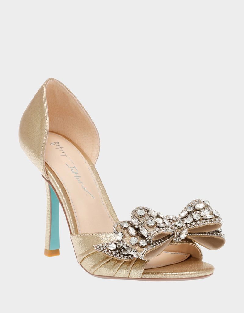 BETSEYJOHNSON SANDALS SB LANDN GOLD