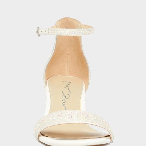 BETSEYJOHNSON SANDALS SB MARI WHITE IVORY FRONT