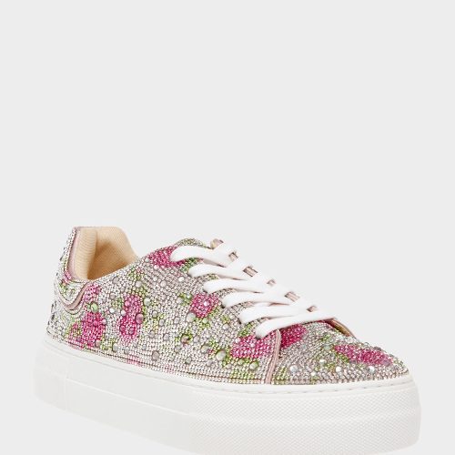 BETSEYJOHNSON SNEAKERS SB SIDNY RHINESTONEFLORAL