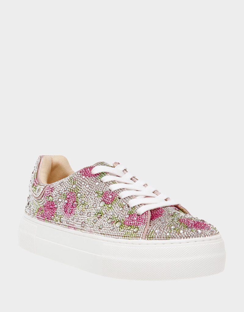 BETSEYJOHNSON SNEAKERS SB SIDNY RHINESTONEFLORAL