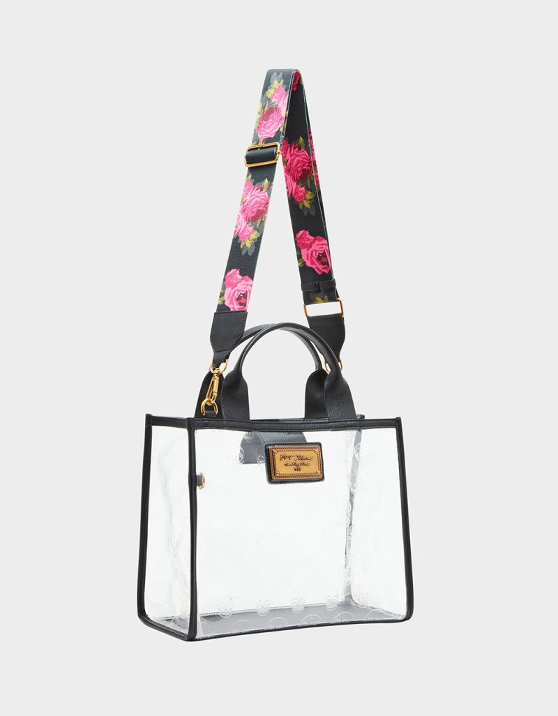 BETSEYJOHNSON HANDBAGS BJ35250N CLEAR BLACK LIFESTYLE