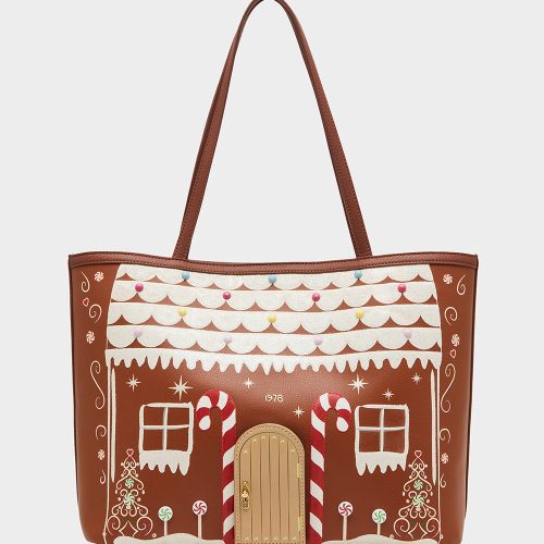 GINGERBREAD TOTE BROWN - HANDBAGS - Betsey Johnson