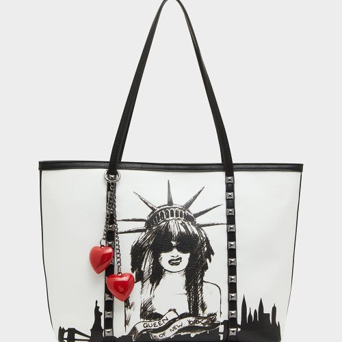 QUEEN OF NY TOTE MULTI - HANDBAGS - Betsey Johnson